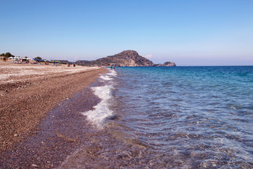 Afandou beach,  Mediterranean Sea, Rhodes, Greece