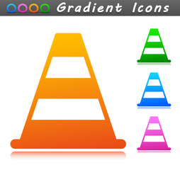 Vector traffic cone symbol icon