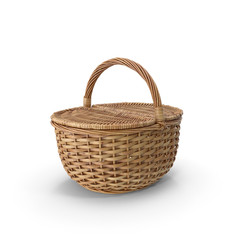 wicker picnic basket, hamper