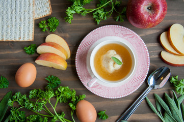 Matzo Ball Soup, Jewish Food, Passover, Seder meal