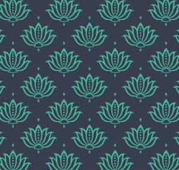 water lilies, wedding card design, royal India	