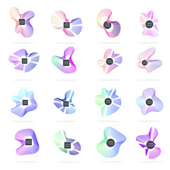 Modern set of abstract banners. Isolated Vector illustration for banners. Template for web design, poster, mobile app