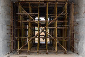 Road culvert under construction in China