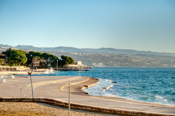 Fototapeta na wymiar Seaside at Opatija, Croatia