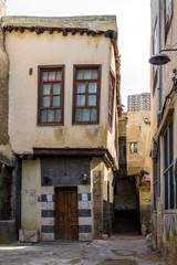 antique syrian houses in ancient city of Damascus (Syrian Arab Republic) 