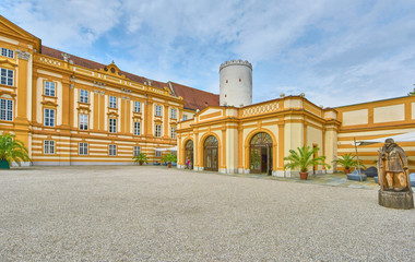 Fototapeta premium Visiting Melk abbey in Austria