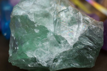Gem Green Fluorite close up