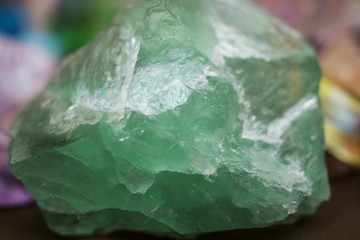 Gem Green Fluorite close up