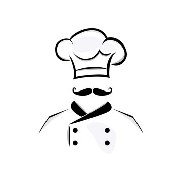 chef logo design vector template