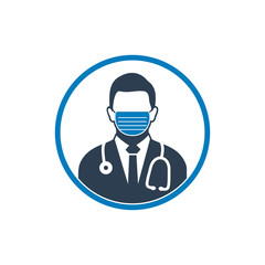Surgeon Profile Icon. Editable Vector.