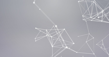 Abstract dot points connections illustration background motion transformation plexus digital evolution future technology graphic animation network connection technology design.