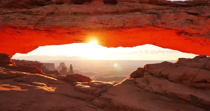 Mesa Arch Sunrise Canyonlands National Park Utah Southwest USA