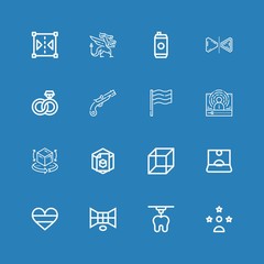Editable 16 brand icons for web and mobile