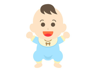 Obraz na płótnie Canvas 男の子の赤ちゃん　笑顔