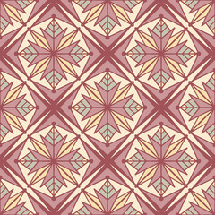 Seamless pattern of decorative tiles