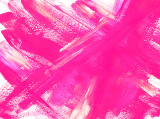 Bright pink and purple background Fuchsia Paint brush strokes texture