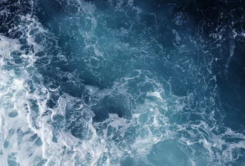 Foto auf Alu-Dibond Meerwasser mit weißer Welle für den Hintergrund © Alekss