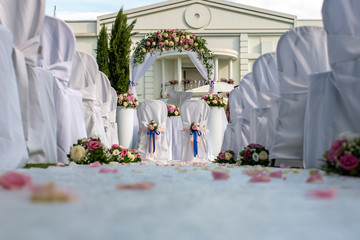 wedding table in restaurant