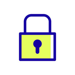 Padlock outline icon