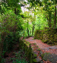 Dry stone, sometimes called drystack or drystane