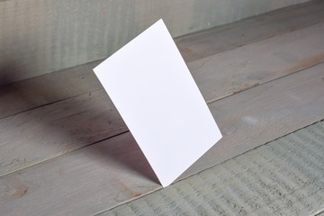 empty business cards for corporate identity and brandingmock-up 