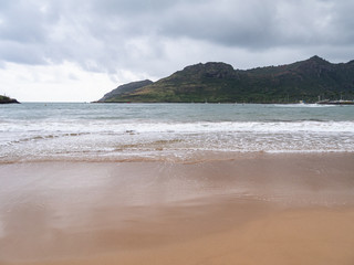 Kalapaki Beach is located in Lihue at the entrance of Nawiliwili Harbor, is one of Kauai's most popular beaches.