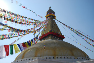 Boudhanath Stupa (or Bodnath Stupa) is the largest stupa in Nepal and the holiest Tibetan Buddhist temple outside Tibet.