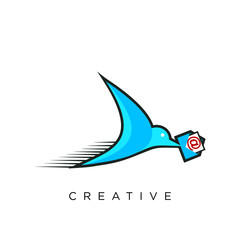 bird logo design vector