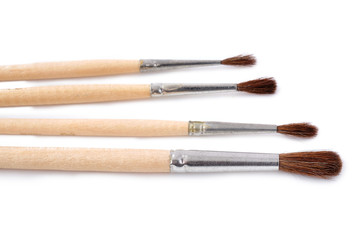 brushes for painting on a white background