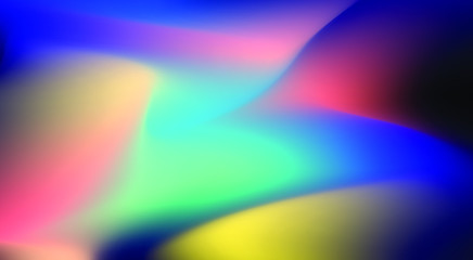 Fluid Blurred Gradient Background. Abstract Backdrop for Poster, Brochure, Invitation Card, Music Festival, Landing Page Webside. Minimal Concept. Trends of the future. Dynamic shapes composition.