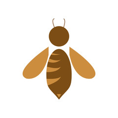 Bee cartoon illustration