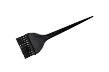Brush for hair coloring. Hairdresser tool.