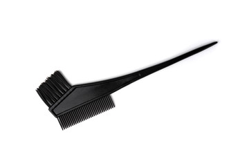 Brush for hair coloring. Hairdresser tool.