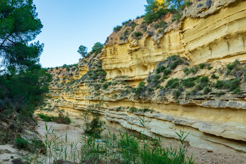 Walking route called Rio Seco that goes along a dry river bed
