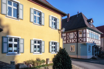 Fototapeta na wymiar Bavarian Village of Kleukheim in Germany