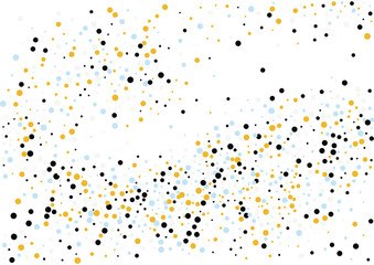 Festive color round confetti background. Abstract frame confetti texture for holiday, postcard, poster, website, carnivals, birthday and children's parties. Cover confetti mock-up. Wedding card layout