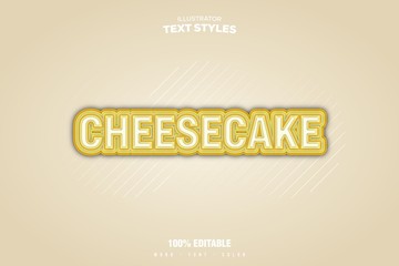 cheesecake color text effect font style