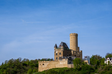 Obraz premium Blick auf Burgschwalbach/Deutschland im Taunus