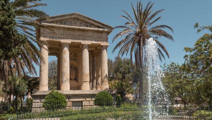 Obraz premium Upper Barrakka Gardens, Valletta, Malta