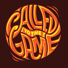 Called to the Game Custom Basket Ball Typography © Welikerock