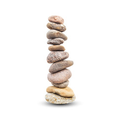 Fototapeta na wymiar Stones high pyramid, balance symbol