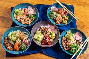 asian set  on the catering table
