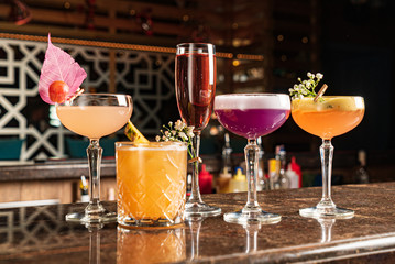 mexican cocktail in the bar