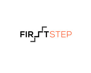wordmark typography of first step with letter s as stair depth 