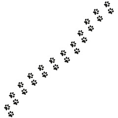 Track of cat dog tracks, footprint, design
