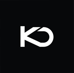 Professional Innovative Initial DK KD logo. Letter DK KD Minimal elegant Monogram. Premium Business Artistic Alphabet symbol and sign