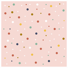 Naklejka premium Abstract pink polka dot background