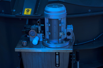 Pump water industry with an electric motor
