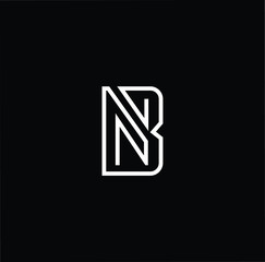 Professional Innovative Initial NB BN logo. Letter BN NB Minimal elegant Monogram. Premium Business Artistic Alphabet symbol and sign