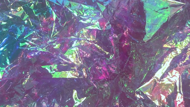 transparent shiny holographic foil abstract pattern background 